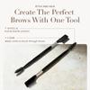 Byellie Brow Brush, Dual-Ended with Brow Comb & Precision Spoolie, Brow Gel & Wax Application, Define's & Shape's, Easy to Use Fluffy Brow Look, Natural Makeup, Vegan & Cruelty Free view 4