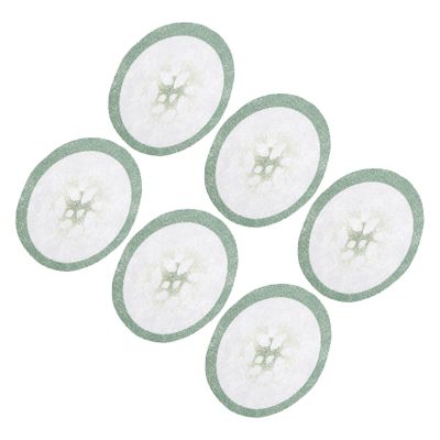 100Pcs Disposable Nonwoven Cucumber Eye Mask Paper for Eye Skin Use Beautifying Eye Pads Printed Eye Mask for Spa and Relaxation