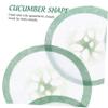 100Pcs Disposable Nonwoven Cucumber Eye Mask Paper for Eye Skin Use Beautifying Eye Pads Printed Eye Mask for Spa and Relaxation view 3