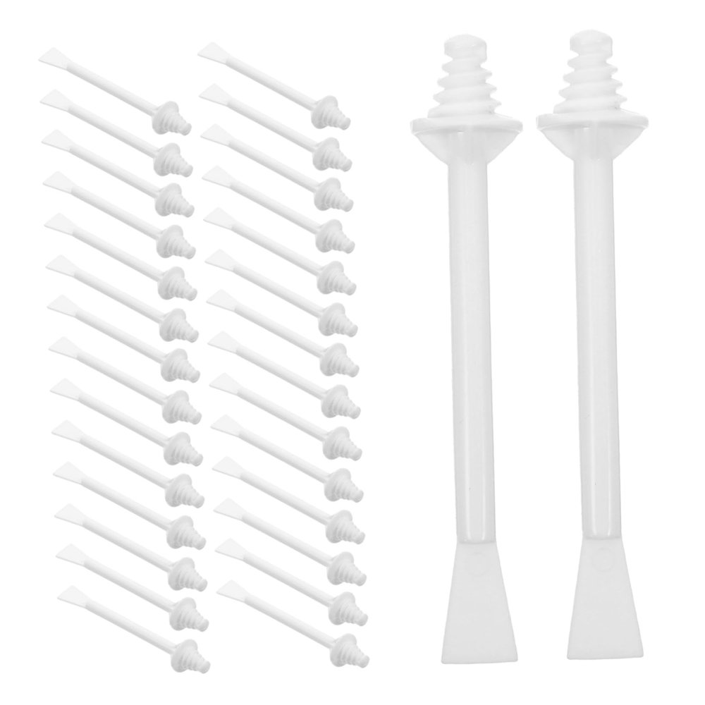50Pcs Nose Sticks Dual Ended Hair Applicator for Nostril Ear and Eyebrow Hair Removal Comfortable Portable Grooming Tool for Men and Women
