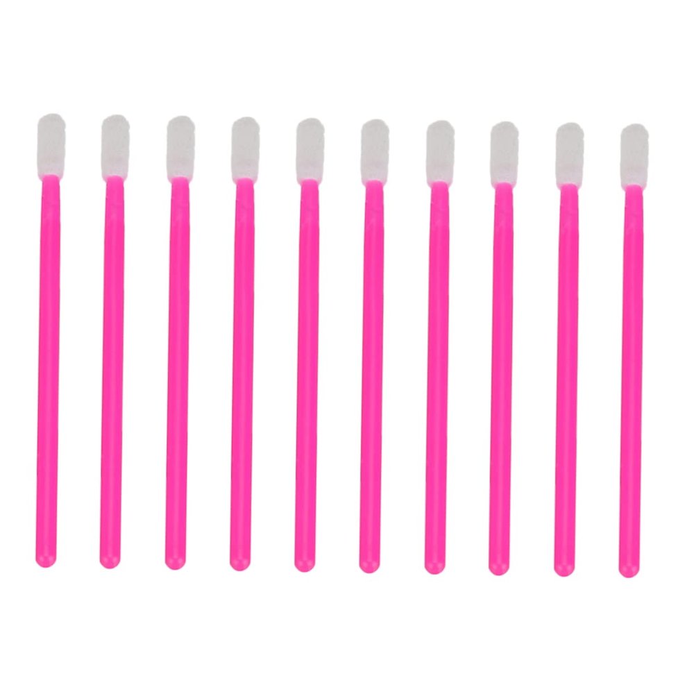OUNONA 100Pcs Disposable Lip Brush Lengthened Applicator for Smooth Makeup Skin Friendly Eyeshadow Brushes for Facial Application for Beauty Supplies