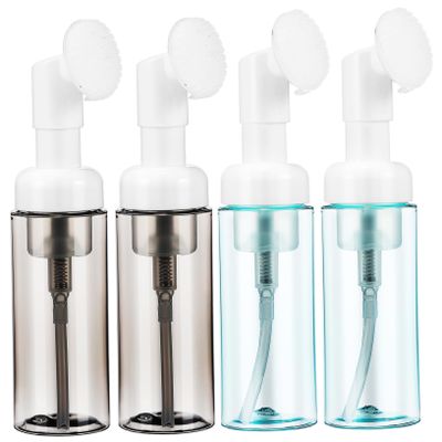 4Pcs Foam Pump Bottle Travel Dispenser for Lotion Soap Shampoo Design for Easy Product Visibility Portable Cosmetic Bottles for Bathroom Travel