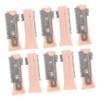 10Pcs Electric Eyebrow Razor Replacement Blades Compatibility for Various Models Gentle Skin Travel Friendly Precision Trimming Accessories Orange view 1
