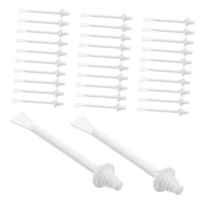 50Pcs Dual Ended Nose Sticks Precise Hair Removal Applicators for Nose Ears Eyebrows Facial Grooming Gentle Portable Waxing Tool