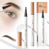 2 Pcs Microblading Eyebrow Pen, 2025 Upgraded 3D Waterproof 4-Tip Eyebrow Pencil, Natural Makeup Long-Lasting Fine Stroke Magic Eyebrow Pencil for Women Stay on All Day (02 Dark Brown*2) view 1