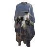 Aprons Professional Hair Cutting Cape with Adjustable Snap Closure, US Army Plane Barber Cape for Men Women Waterproof Hairdressing Salon Cape, Coloring Makeup Styling Home Use view 4