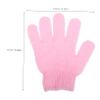 4Pairs Nylon Shower Gloves Exfoliating Body Scrub Mitts for All Skin Types Elasticized Use with Soap Shower Gels view 2