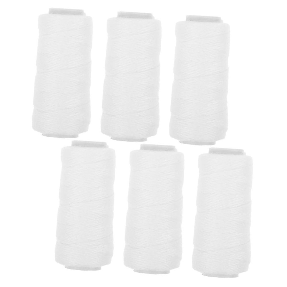 6Rolls Cotton Thread Hair Removal Tool Facial Hair Remover for Women Precision Epilator Thread for Smooth Skin for Brow Threading and Facial Hair Removal