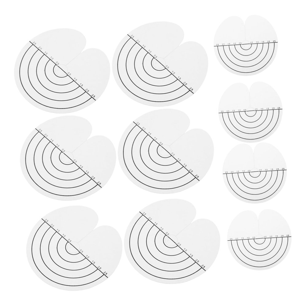 minkissy 100pcs Fusion Hair Extensions Tool Heat Shield Spacers Precision Bonding Pads Measurement Markings