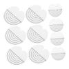 minkissy 100pcs Fusion Hair Extensions Tool Heat Shield Spacers Precision Bonding Pads Measurement Markings view 1