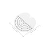 minkissy 100pcs Fusion Hair Extensions Tool Heat Shield Spacers Precision Bonding Pads Measurement Markings view 2