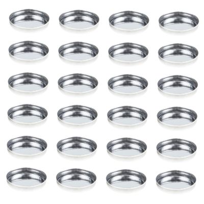 30Pcs Empty Round Metal Eyeshadow Pans for DIY Cosmetic Versatile Blusher and Eyeshadow Containers for Creating Custom Makeup Looks