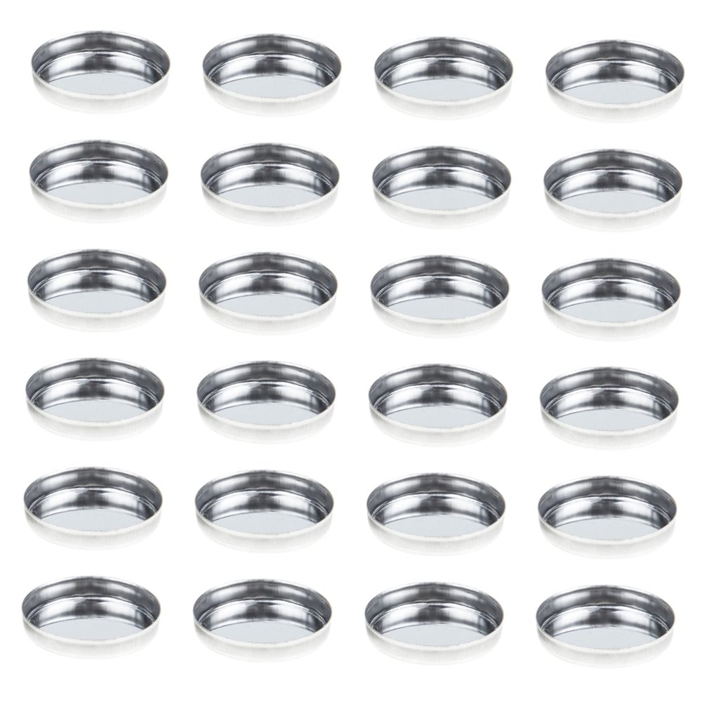 30Pcs Empty Round Metal Eyeshadow Pans for DIY Cosmetic Versatile Blusher and Eyeshadow Containers for Creating Custom Makeup Looks