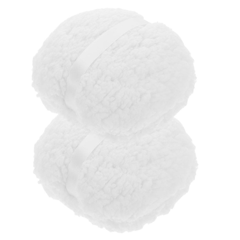 2Pcs Extra Body Powder Puff Reusable Plush Applicator for Women Lightweight Travel Friendly Dusting Puff for Sensitive Skin for All Body Areas