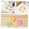 8pcs Bath Sponge Set Natural Wood Pulp Sponges for Newborns Gentle Cleansing Bath Accessories for Animal Designs Duck Bear Rabbit view 3