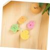 8pcs Bath Sponge Set Natural Wood Pulp Sponges for Newborns Gentle Cleansing Bath Accessories for Animal Designs Duck Bear Rabbit view 4
