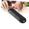Zinc Alloy Portable Hair Comb for Men Sturdy Beard Styling Tool Compact Design for Easy Grooming for Neck Cheek and Jaw Lines Travel Accessory Black view 3