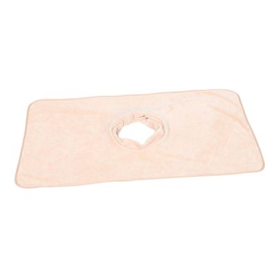 VICASKY Massage Table Hole Reusable Soft Sheets for Beauty Salon and Spa 80x40CM Khaki Thick Bed Cover for Massage and Relaxation