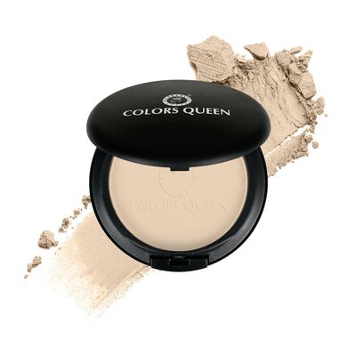BEMT Luminous Silk Compact Powder with Argan Oil  White cream Shade 01, 10g, Lightweight Matte Finish for Face Makeup