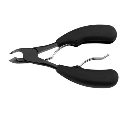1Pc Double Spring Nail Clipper Ergonomic Stainless Steel Nail Trimmer for Fingernail Toenail Care for Home Travel Hotel Use Black