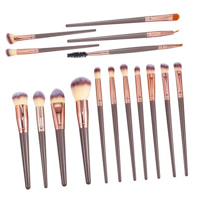 16pcs Makeup Brush Eye and Face Multi Function Kit for Contouring Blending Highlighting for Teen and Makeup Beginners Easy to Clean and Maintain