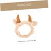 2Pcs Cute Cow Ear Horn Headbands for Women Elastic Makeup Skincare Face Washing Headband Adorable Cartoon Design for Spa Shower Facial Masks view 2