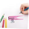 Eyebrow Pencil Sharpener Dual Sided Manual Tool for Quick Easy Sharpening Compact Portable Design for Students for School Birthdays view 3