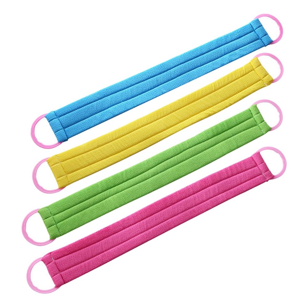 4Pcs Back Scrubber Exfoliating Towel Strong Decontamination Body Massage Bathing Towels for Indoor Home Use for Skin Care and Dirt Removal