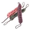 FRCOLOR 3pcs Body Bath Sponge Exfoliating Shower Towel Stretchable Loofah Mesh Scrubber Pe Foam Back Scrubbing Strip Green Pink Grey view 1