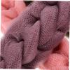 FRCOLOR 3pcs Body Bath Sponge Exfoliating Shower Towel Stretchable Loofah Mesh Scrubber Pe Foam Back Scrubbing Strip Green Pink Grey view 3
