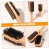 2Pcs Double Sided Bristle Hair Brushes for Men Versatile Grooming Styling Tools for Fine Hair Beard Care and Daily Maintenance Durable Gentle Cleaning Brushes view 4