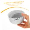 PartyKindom Marble Pattern Shaving Bowl Shaving Container for Men Durable Maker Thick Edges for Smooth Use for Home Travel Grooming view 4