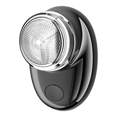 GIFZES Mini Electric Shaver, USB Rechargeable Waterproof Wet Dry Travel Razor, Portable Men Beard Trimmer Compact, Anti-Slip Electric Razor Lightweight Hair Remover Tool for Gifts Black