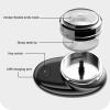 GIFZES Mini Electric Shaver, USB Rechargeable Waterproof Wet Dry Travel Razor, Portable Men Beard Trimmer Compact, Anti-Slip Electric Razor Lightweight Hair Remover Tool for Gifts Black view 2