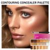 12 Colors Correcting Concealer Palette,Colors Corrector Palette,Long Lasting Concealer Cream Makeup Palettes,Natural Finish Cream Foundation,Contouring Highlighting Makeup Kit view 2