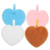 4Pcs Heart Shaped Makeup Powder Comfortable Cosmetic Sponges for Loose Powder Application Breathable Design for Makeup Routine view 1