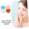 4Pcs Heart Shaped Makeup Powder Comfortable Cosmetic Sponges for Loose Powder Application Breathable Design for Makeup Routine view 4