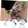 2PCS Pet Hair Scissors Round Head Pet Grooming Shears for Home and Professional Use Durable Hair Trimmer for Cats and Dogs and Styling view 3