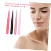 4Pcs Stainless Steel Pointed Mouth Tweezers Versatile Eyebrow Clips for Hair Removal Ergonomic Design Durable Lightweight for Travel view 2
