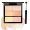 6 Colors Correcting Concealer Palette,Colors Corrector Palette,Long Lasting Concealer Cream Makeup Palettes,Natural Finish Cream Foundation,Contouring Highlighting Makeup Kit for Dark Circles view 1