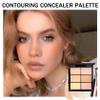 6 Colors Correcting Concealer Palette,Colors Corrector Palette,Long Lasting Concealer Cream Makeup Palettes,Natural Finish Cream Foundation,Contouring Highlighting Makeup Kit for Dark Circles view 2