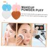 4Pcs Heart Shaped Powder for Loose Powder Makeup Soft Washable Makeup Applicators Compact for Face Eye Application view 2