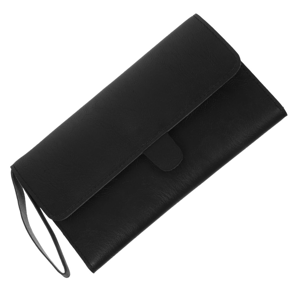 1Pc Professional Barber Tool Bag Organizer for Scissors Combs and Cosmetics Lightweight Leather Hairdressing Storage Pouch for Stylists and Beauty Supplies