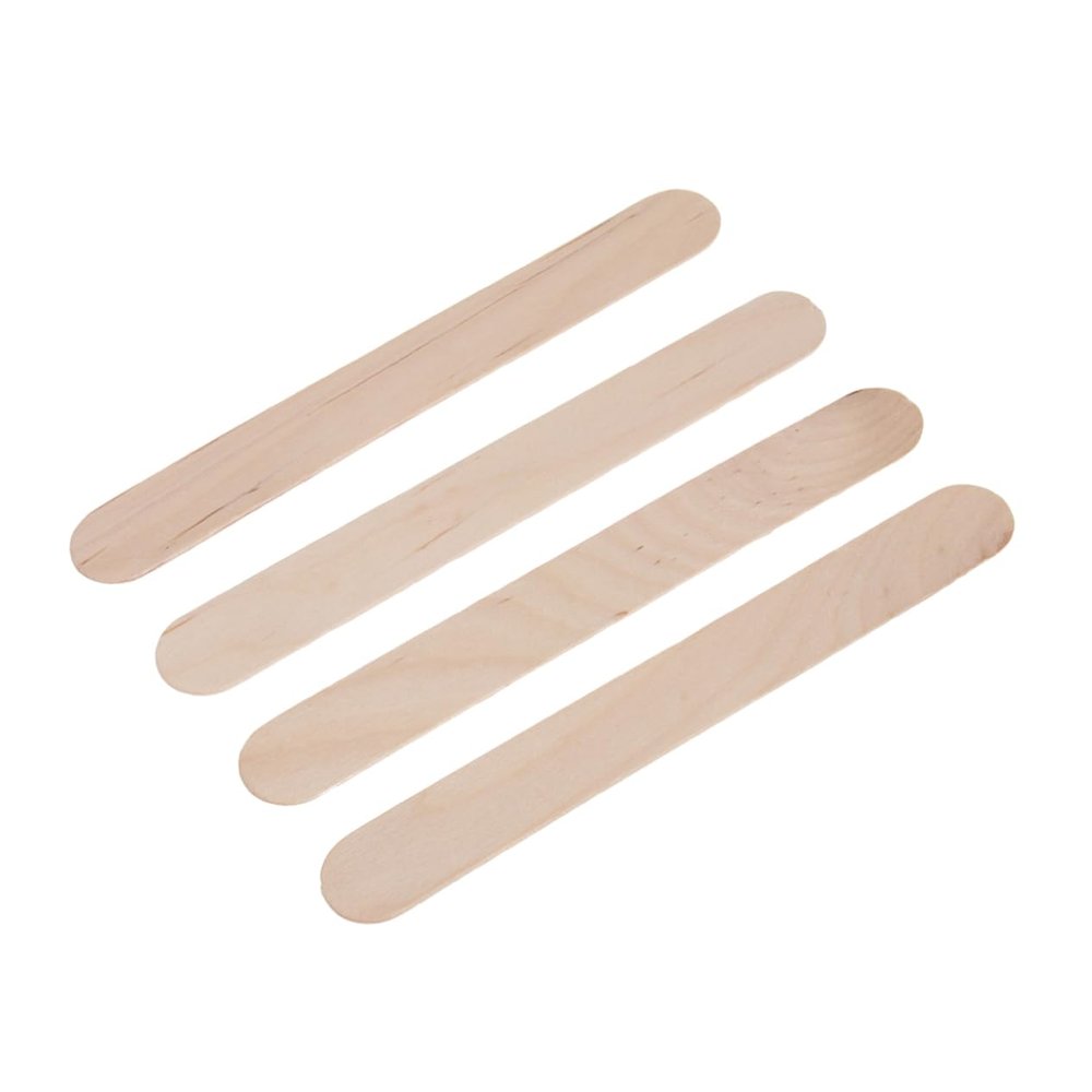 50Pcs Hair Removal Wax Applicator Sticks Wooden Wax Spatula for Waxing for Salon Home Use Durable Tongue Depressors for Hair Removal