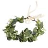 1Pc Faux Wreath Hair Ornament for Weddings Bridal Headdress Photo Props Beach Celebration Accessory Beautifully Designed with Greenery for and Photography view 1