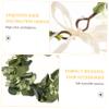 1Pc Faux Wreath Hair Ornament for Weddings Bridal Headdress Photo Props Beach Celebration Accessory Beautifully Designed with Greenery for and Photography view 3