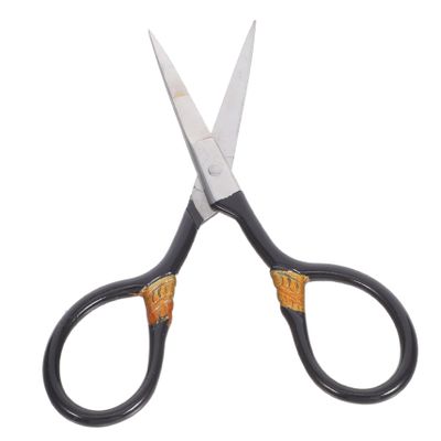 Eyebrow Nose Hair Scissors Vintage Style Stainless Trimmers for Men Women Compact Portable Grooming Tool for Facial Hair Tea Art and Household Tasks