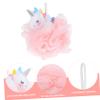 2Pcs Unicorn Bath Sponge Soft Durable Body Exfoliating Loofah Fun Shower Scrubber for Produces Rich for Enjoyable Bathing Experience view 3