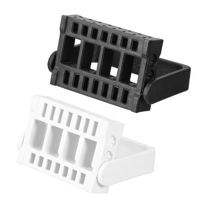 16 Hole Nail Drill Bit Holder Display Stand, Ps White 2 Pack