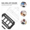 16 Hole Nail Drill Bit Holder Display Stand, Ps White 2 Pack view 3
